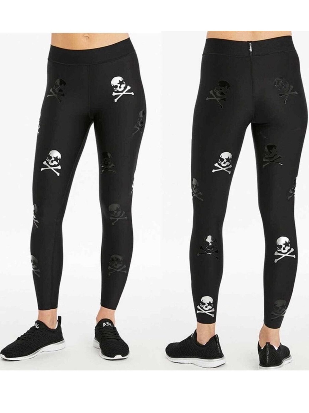 Ultracor x SoulCycle Black Silver Skull Leggings